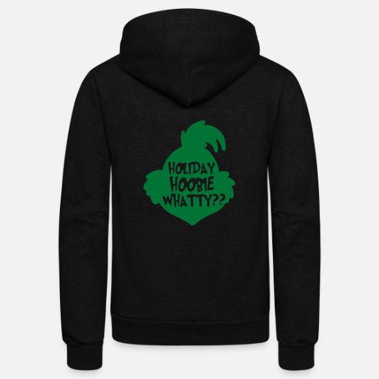 Holiday Hoobie Whatty The Grinch Unisex Fleece Zip Hoodie Spreadshirt