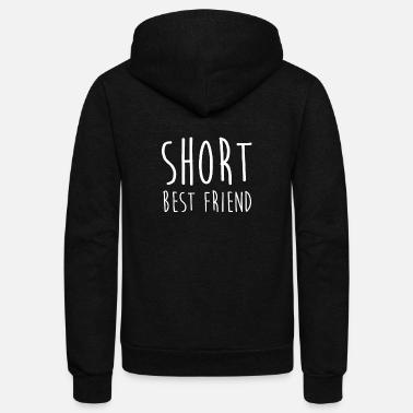 Cute Tall Short Best Friend Matching Shirt' Unisex Fleece Zip ...