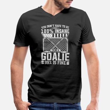 Ice Hockey Ice Hockey Goalkeeper Goaltender - Ice Hockey Goal - Men&#39;s V-Neck T-Shirt