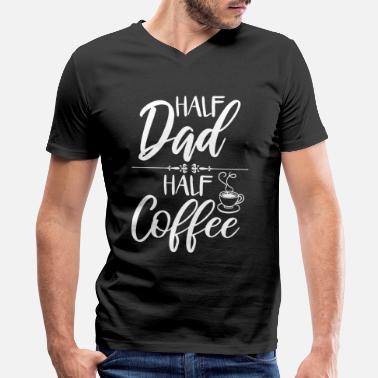 Caffeine Caffeine Design for a Coffee Addict Dad - Men&#39;s V-Neck T-Shirt