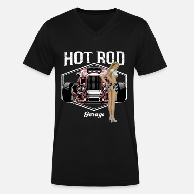 OLD SCHOOL ROCKABILLY HOT ROD RACER  PINUP BABE mens t-shirt tee new 2017