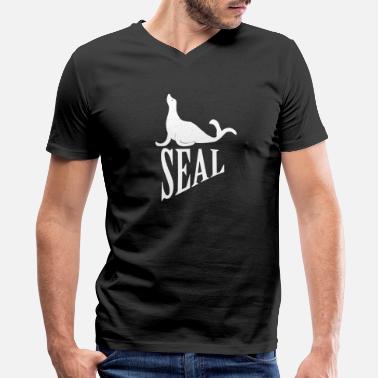 Seal-animal Seal (animal) - Men&#39;s V-Neck T-Shirt