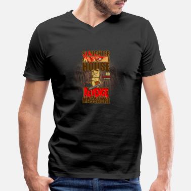 evil animals: the chainsaw pig - Men&#39;s V-Neck T-Shirt