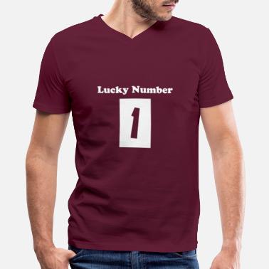 Lucky Number Lucky number - Men&#39;s V-Neck T-Shirt