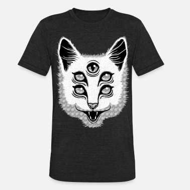 Scary Creep Cat - Unisex Tri-Blend T-Shirt