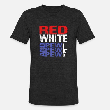 Red White And Pew Pew Pew Pro Gun Patriotic American Flag Short-Sleeve Unisex T-Shirt