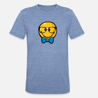 SmileyWorld Preppy Boy with Bow Tie - Unisex Tri-Blend T-Shirt