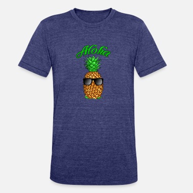 Aloha Pineapple Stripes Kids Cotton Blend T-Shirt Unisex