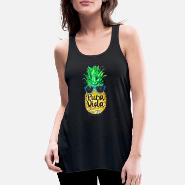 Summer Pineapple Tank Suns Out Guns Out Women's Flowy Racerback Tank Top Funny Vacation Tanktop Aloha Pineapple Summer Vacation Tank