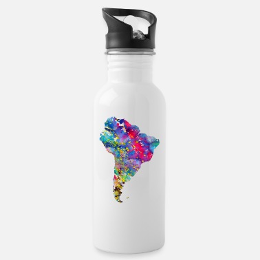 South America South America map - Water Bottle