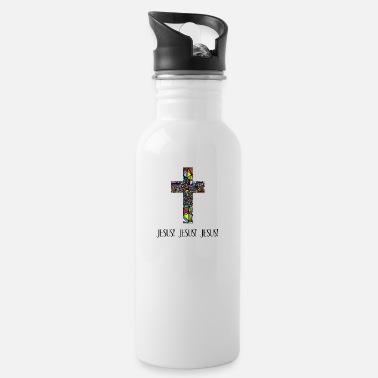 Jesus NEW JESUS JESUS JESUS (Multicolor) - Water Bottle