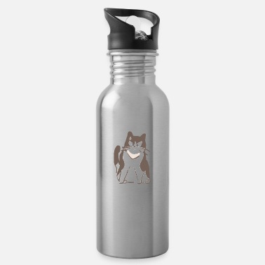 Evil Cat Bad Mood - Water Bottle