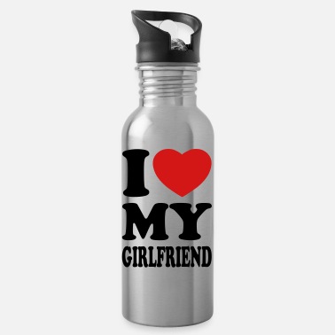 Love I love my girlfriend - Water Bottle