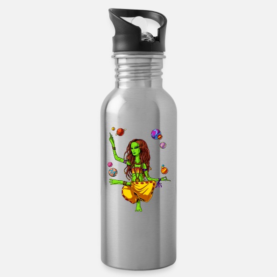Space alien cute cat funny Water bottle stainless steel reusable