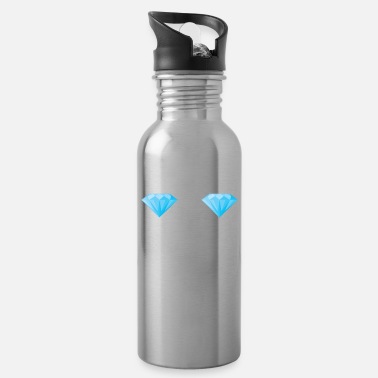 Drink Diamond Breast Tits Boobs - Water Bottle