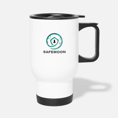 Travel safemoon white mug, safemoon millionaire Stickers - Travel Mug