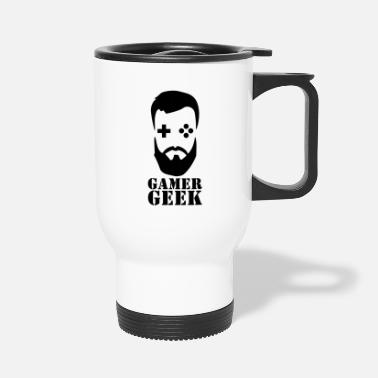 Gamer geek game gift gambling teenager - Travel Mug