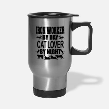 Cat Iron worker by day - Travel Mug