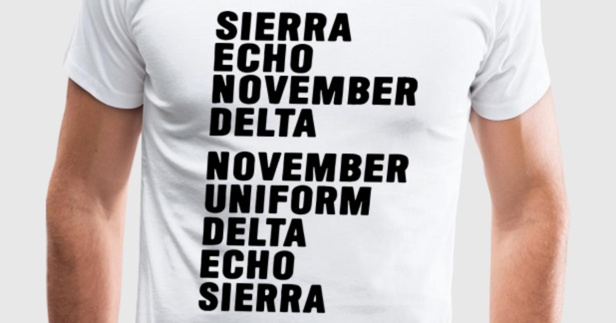 Sierra Echo November Delta November Uniform Delta Echo Sierra