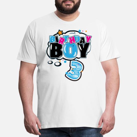 Boys Mustache 3rd Birthday Short Sleeve Shirt