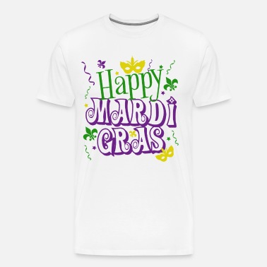 TooLoud Happy Mardi Gras Text 2 BnW Sweatshirt 