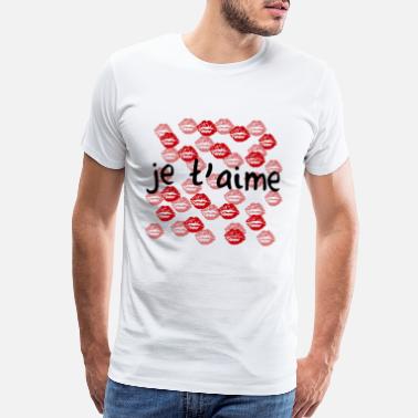 Valentine's Day je t&#39;aime - Men’s Premium T-Shirt
