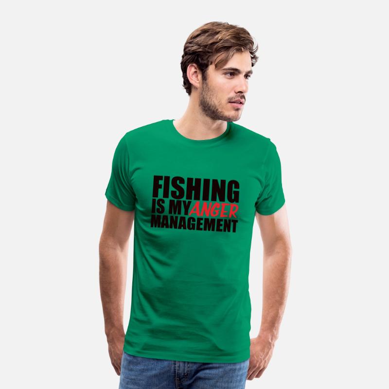 Fishing Is My Anger Management Men S Premium T Shirt Spreadshirt