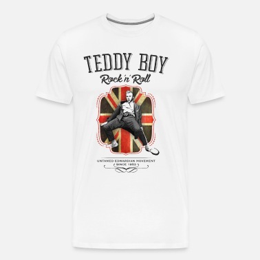 Teddyboy Long Sleeve T-Shirt 100% Gift Rock And Roll Greaser
