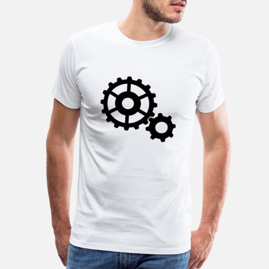 Men/'s Steampunk Machine Mechanical Cogs All Over Print V Neck T-Shirt Top Tee
