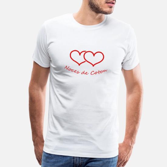 Marriage Wedding Love Mariage Noces De Coton Men S Premium T Shirt