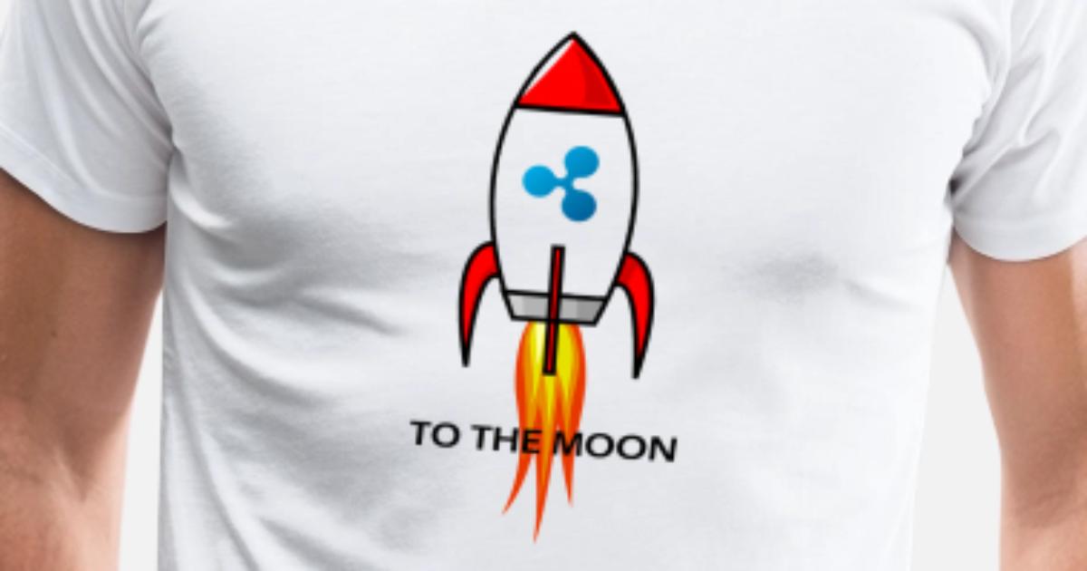 Ripple XRP To The Moon!! Men's Premium T-Shirt | Spreadshirt