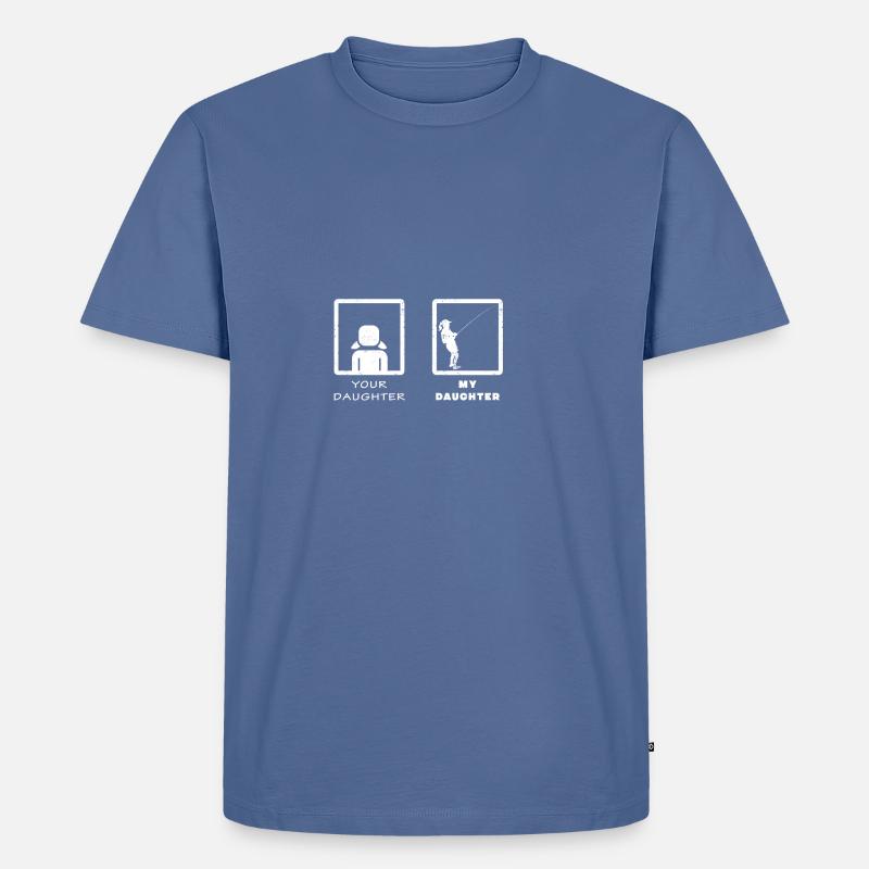 Your Daughter Vs My Fishing Lover Daughter Gift Men S Premium T Shirt Spreadshirt