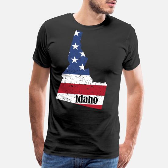 Idaho American Flag T-Shirt