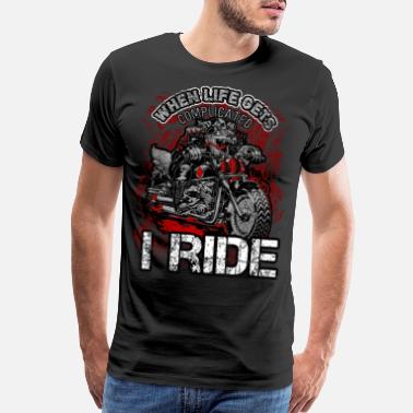 Bikers Chrome Bikers Bike Chopper Motorcycle Gift Dog - Men’s Premium T-Shirt