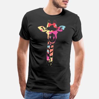 Animals Color Giraffe - Men’s Premium T-Shirt