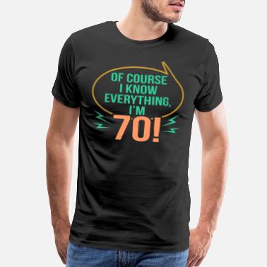 70 Classic Seventy Birthday Age Years Old Party Turning School Am Men's T-Shirt