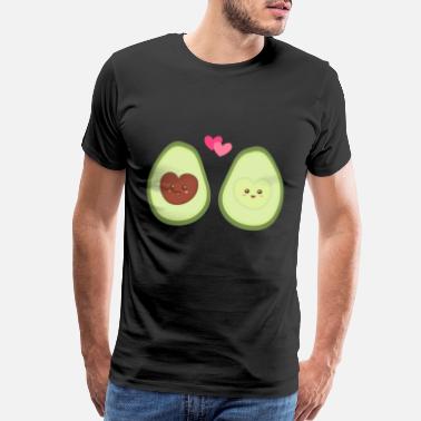 Valentine's Day Cute Avocado In Love - Men’s Premium T-Shirt