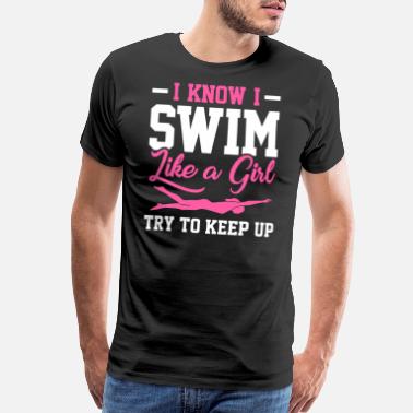Peace Love Swimming MENS T SHIRT birthday fashion funny swimmer training gift