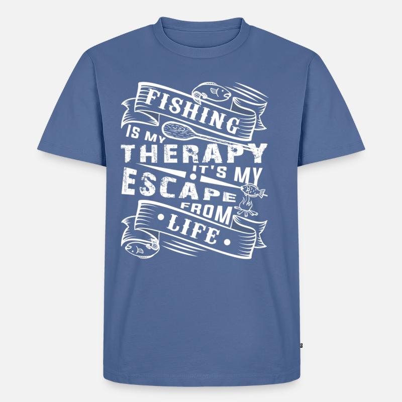 Fishing Is My Therapy T Shirt Men S Premium T Shirt Spreadshirt