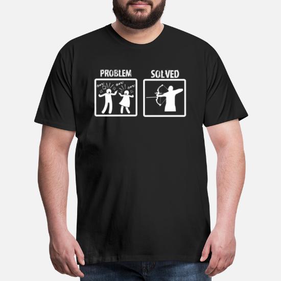 Archery ~ Mens Funny T-Shirt 3XL 4XL 5XL Problem Solved