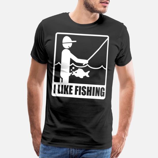 I Like Fishing Funny Sports Comic Offensive Rude Mens T-Shirts S-XXL 