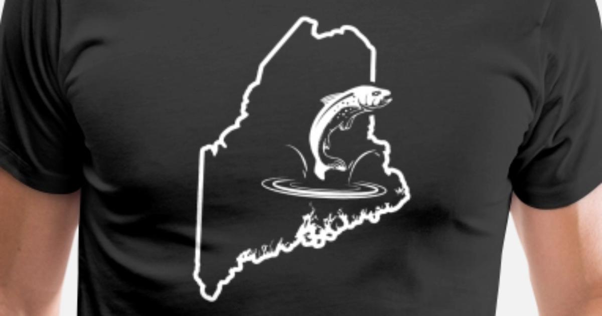 Salmon Trout Fishing Apparel Maine Tiger Trout Men S Premium T Shirt Spreadshirt