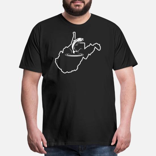 Trout Fly Fishing West Virginia Silver Trout Shirt Men S Premium T Shirt Spreadshirt