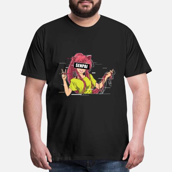 Anime Senpai Waifu Men S Premium T Shirt Spreadshirt