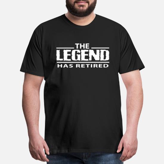 Funny Adult T-Shirt Black White S-XL sizes The Man The Legend