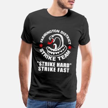 Strike THE SHIELD INSPIRED FARMINGTON DISTRICT STRIKE - Men’s Premium T-Shirt