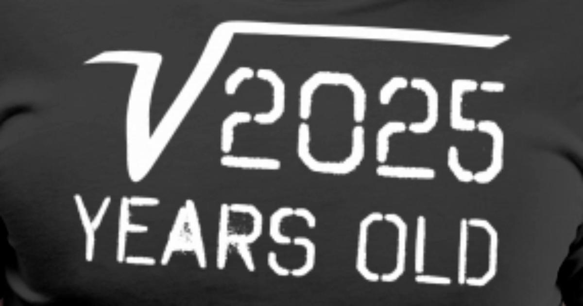 Square Root Of 2025 45 Years Old Men’s Premium TShirt