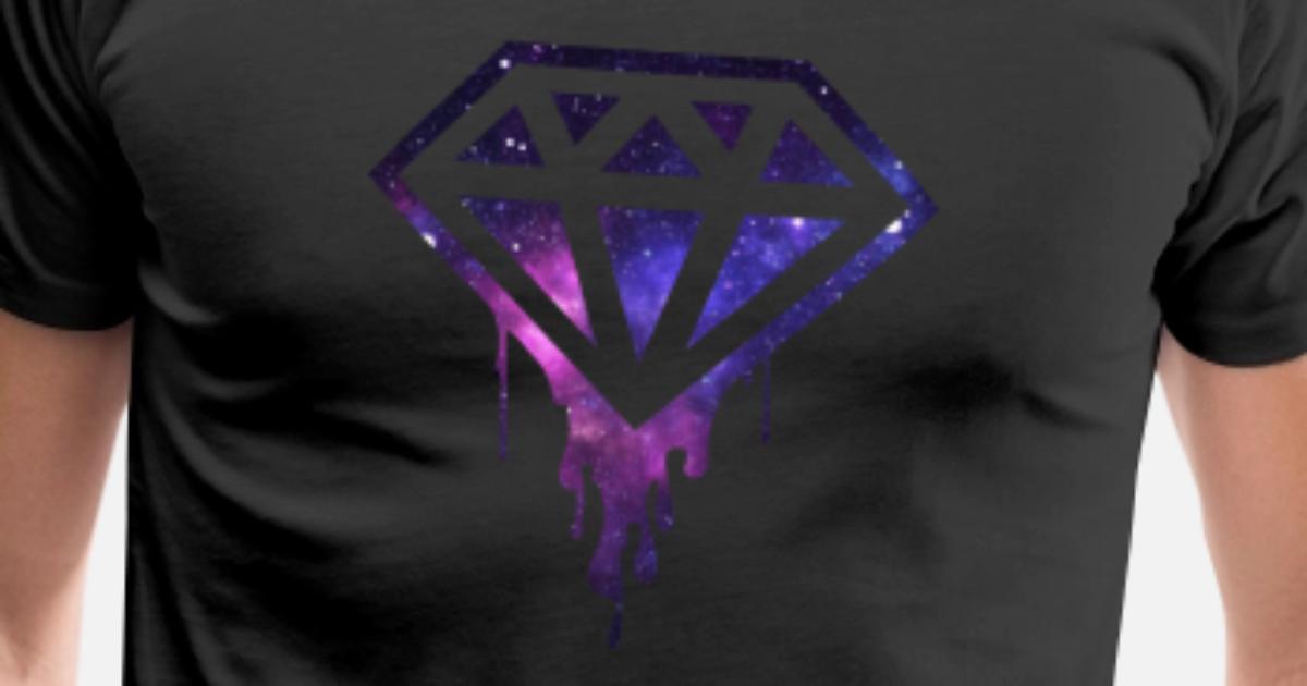 Bleeding Dripping Galaxy Diamond Unisex Design Men S Premium T Shirt Spreadshirt