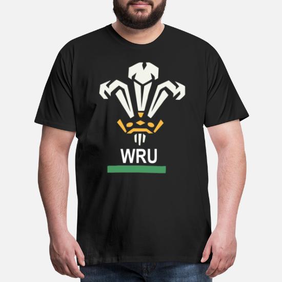 Mens Official Licensed WRU Wales Welsh Rugby Long Sleeve Rugby Jersey