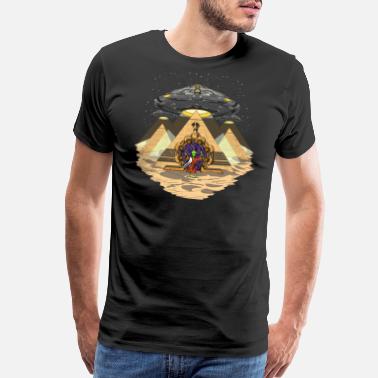 Alien Alien Abduction Egyptian Pyramids Anunnaki - Men’s Premium T-Shirt